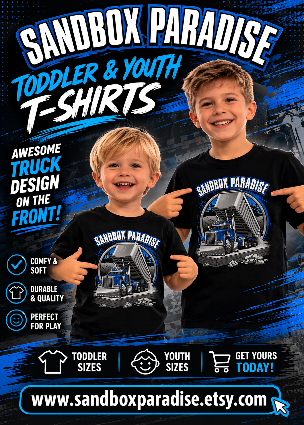 Toddler and youth Sandbox Paradise T-shirt