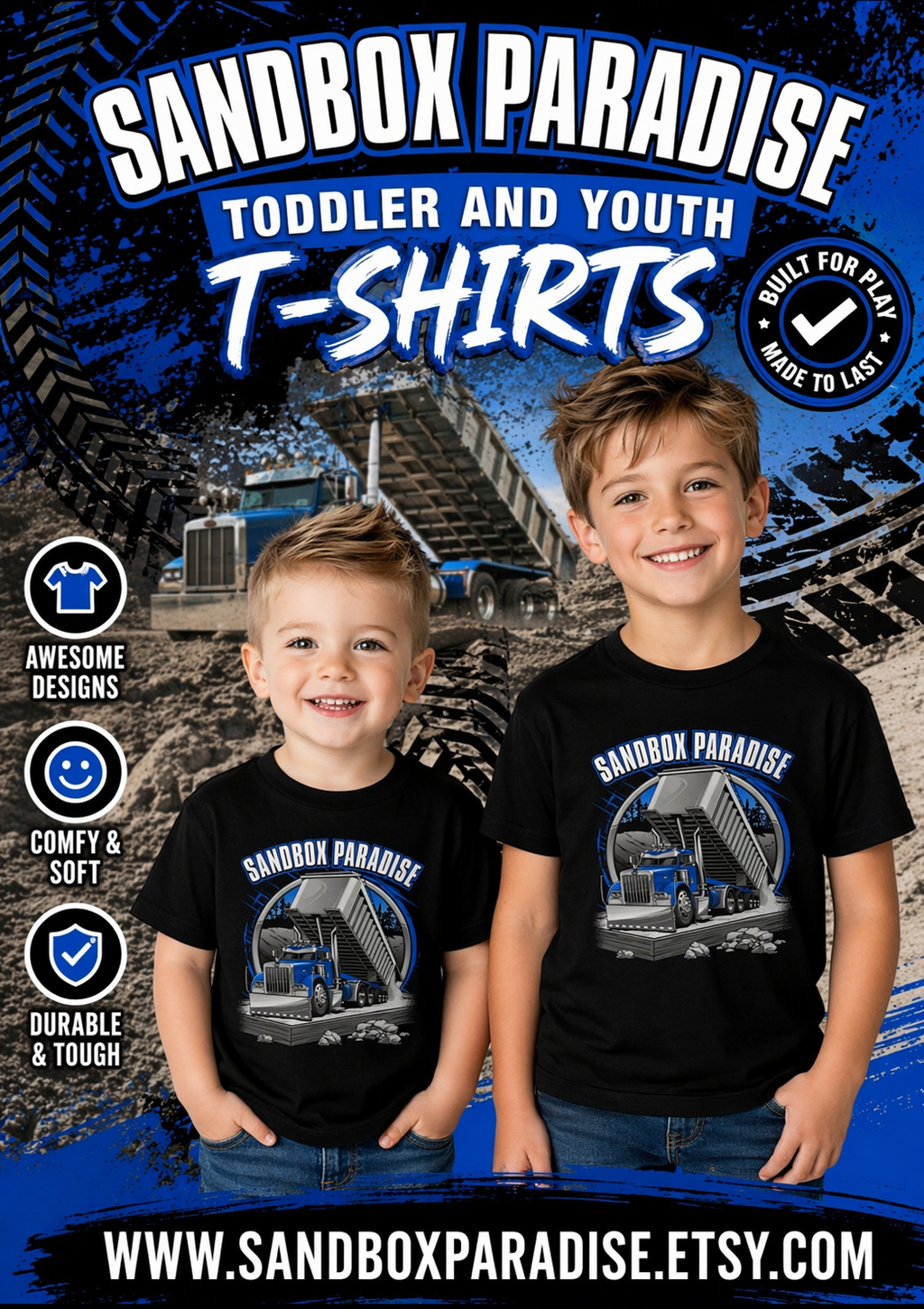 Toddler and youth Sandbox Paradise T-shirt